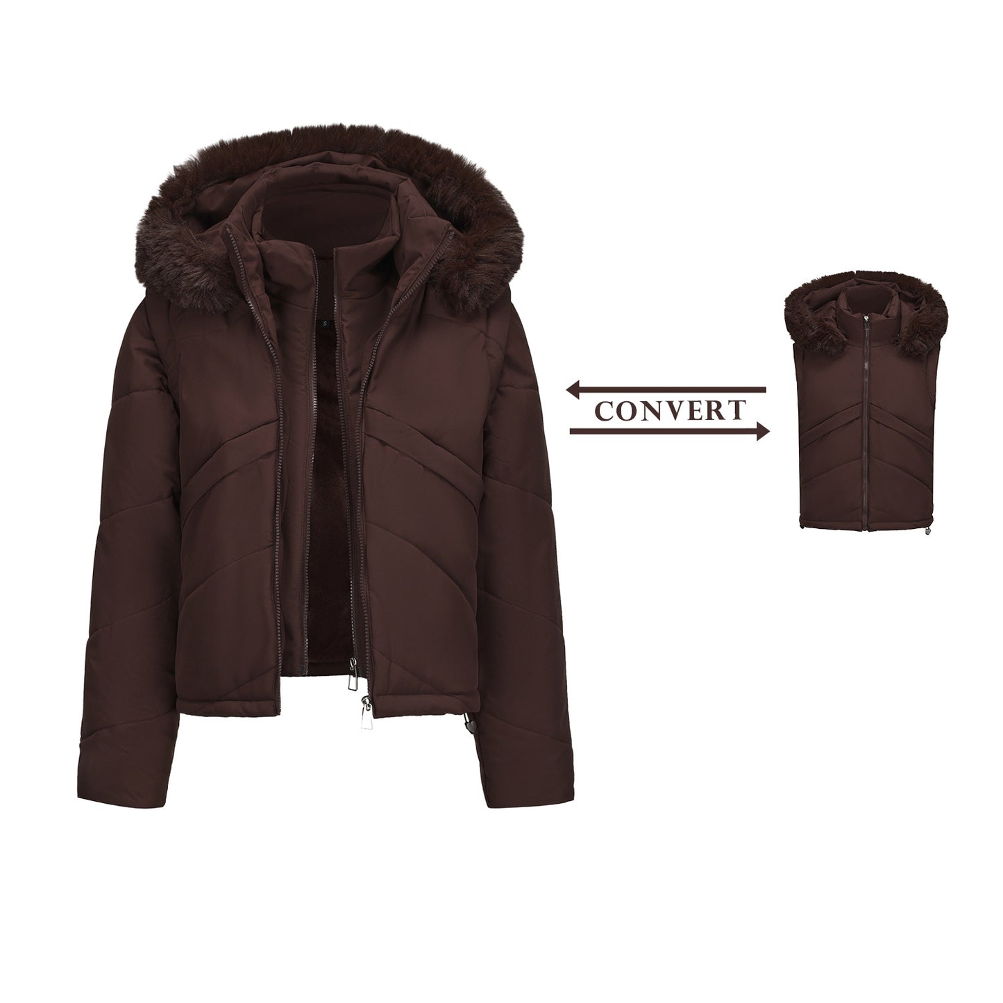 Convertible Puffer Jacket