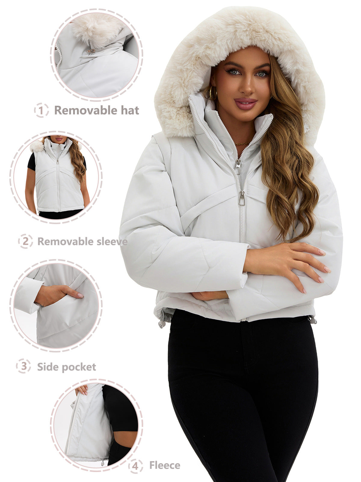 Convertible Puffer Jacket