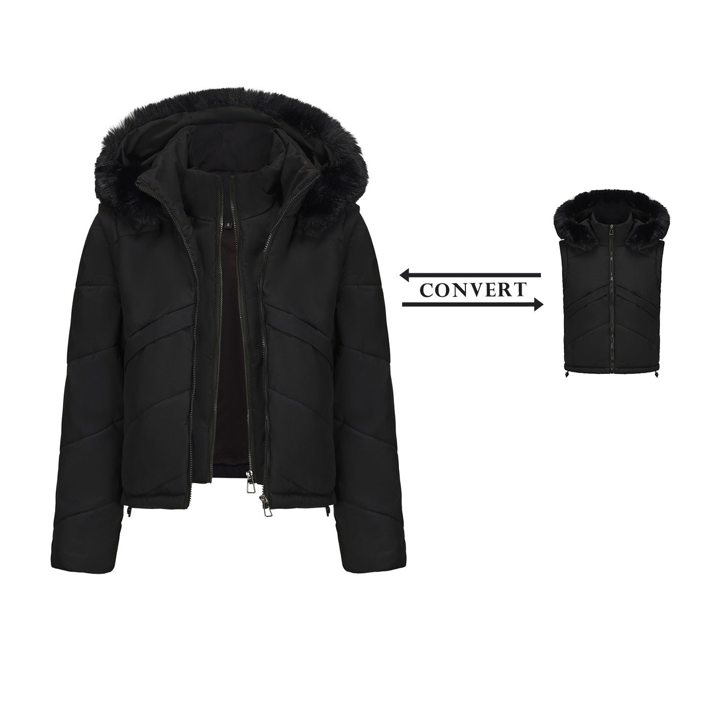 Convertible Puffer Jacket
